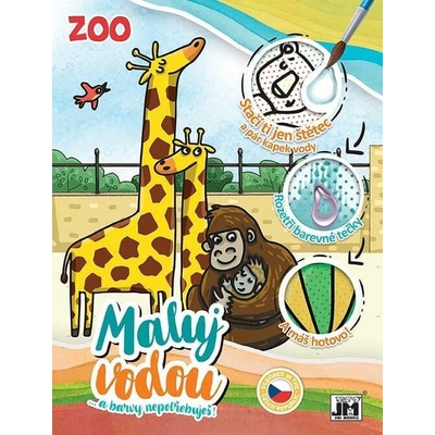 Jiri Models Vodové omalovánky A4/ Zoo
