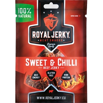 Jerky Royal Hovězí sušené maso Sweet & Chilli 22 g