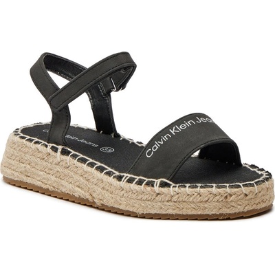 Calvin Klein Jeans Еспадрили Calvin Klein Jeans Rope Wedge V3A7-80839-1708 S Черен (Rope Wedge V3A7-80839-1708 S)