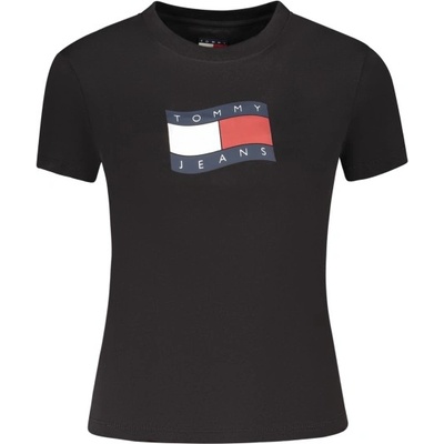 Tommy Hilfiger Дамска тениска с къс ръкав tommy hilfiger, Размер m, Цвят Черен (dw0dw22781_nebds)