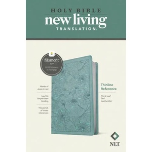 NLT Thinline Reference Bible, Filament Enabled Edition (Red Letter, Leatherlike, Floral Leaf Teal) | Tyndale (ISBN: 9781496459176)