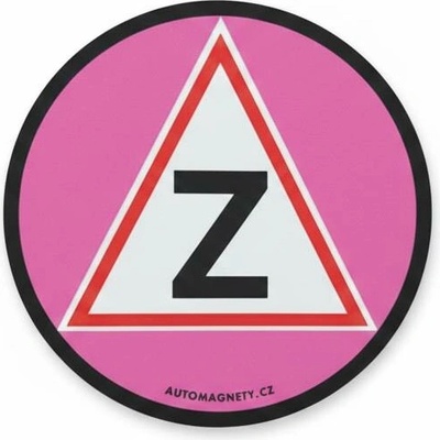 Samolepka Začátečník magnetická růžová