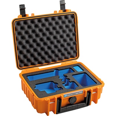 BW Outdoor Case Type 1000 for GoPro Hero 12 fits even GoPro Hero 9/10/11 orange