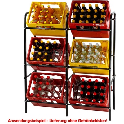 DEMA Regál pro přepravky / stojan na max. 6 bedýnek 17201D