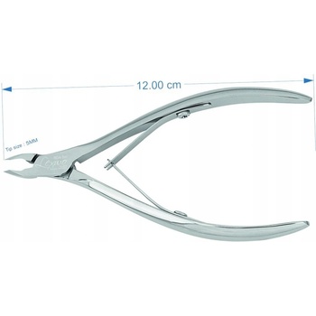 Lexwo kliešte na kožu 12 cm, 5 mm typ R04-5 LESK