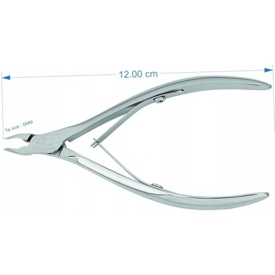 Lexwo kliešte na kožu 12 cm, 5 mm typ R04-5 LESK