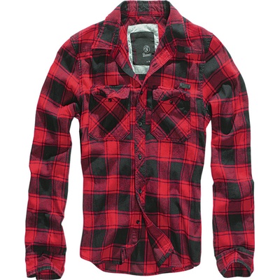 Brandit Checkshirt košeľa červeno čierna