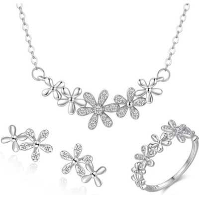 Silenti Jewelry Сребърен комплект "Пролет" - 8 - 57мм (18.1мм диам. )