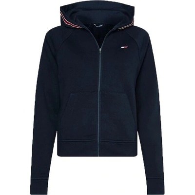 Tommy Hilfiger mikina dámska s kapucňou s nášivkou tmavomodrá