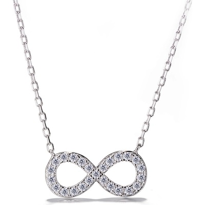 DELIS Сребро 925, jw1231, модел безкрайност, с родиево покритие (jw1231)