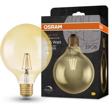 Image 1 of OSRAM Led КРУШКА osram vintage 1906 globe125 6.5w e27 dim gold55 2400k (20240153)