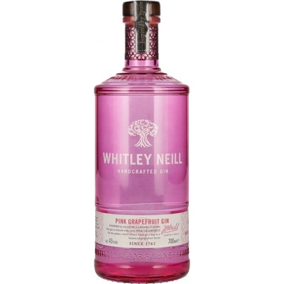 Whitley Neill Pink Grapefruit Gin 43% 0,7 l (čistá fľaša)