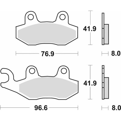 Braking brzdové destičky (sinterová směs CM56) (2ks) M501-270