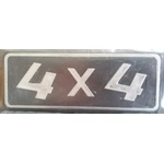  Autoexpress Табелка "4x4", пластмасова със сребристи букви