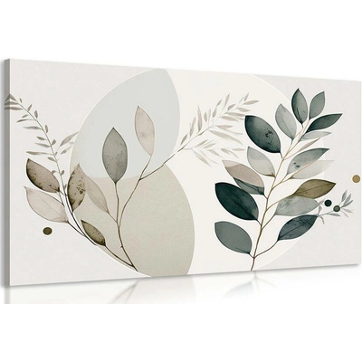 Obraz boho rostlinky v kruhu - 60x40