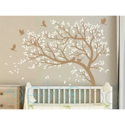 Дърво с птици и листа (3163)