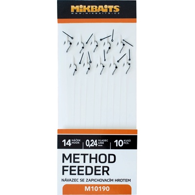 Mikbaits Method Feeder návazce Se Zapichovacím Hrotem vel.14 10ks
