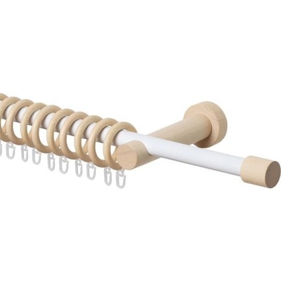 Inteza COMBO kovová tyčová garniža 19mm Biela, 160cm