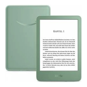 Amazon Kindle (latest generation) - The lightest and most compact Kindle, with anti-glare screen, faster page turning and customizable frontlight - 16 GB - no ads - matcha green - RS23CV Четец за Е-книги
