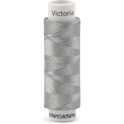 Prima-obchod Metalické nitě Victoria 100 m, barva 1/ 01 stříbrná