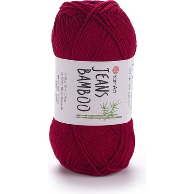 Yarn Art Jeans Bamboo 145 tmavě červená
