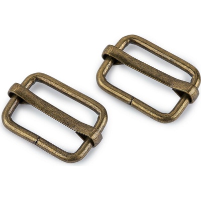 Prima-obchod Posunovač na popruhy šíře 20 mm, barva 5 staromosaz