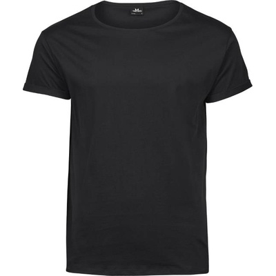 TEE JAYS tj5062 / Мъжка тениска с навити ръкави - черна xxl (18506200205)