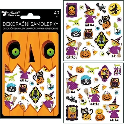 Dekorační samolepky Halloween 40 ks