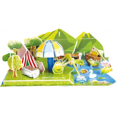 Magic Puzzle 3D puzzle Žabí tůňka 56 ks – Zboží Dáma