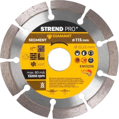 Strend Pro 521A Kotouč diamantový segment 115 mm ST223922