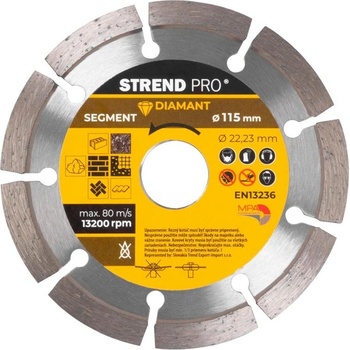 Strend Pro 521A Kotouč diamantový segment 115 mm ST223922