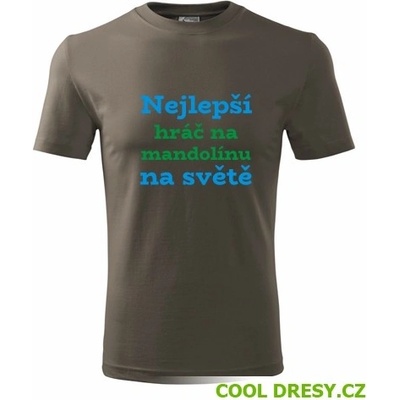 Tričko nejlepší hráč na mandolínu na světě dárek pro hráče na mandolínu army