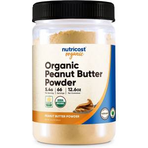 Nutricost Фъстъчено масло на прах, Органик x 354 g (57084 (58210) NC)