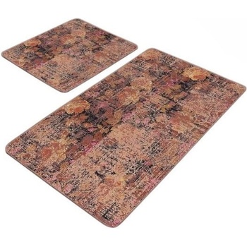 Mila Home Кафяви кадифени килими за баня в комплект от 2 бр. 60x100 cm - Mila Home (HKG-TY-PASPAS-010)