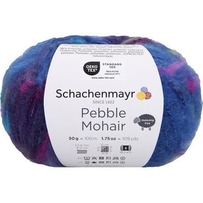 Schachenmayr Pebble Mohair 00083 Blue Zone Color Плетива прежда (9807016-00083)