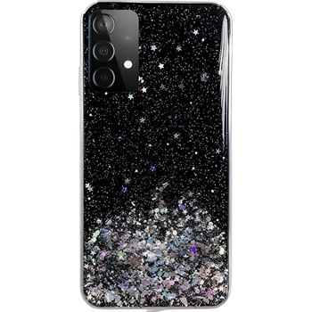 Wozinsky Силиконов калъф Wozinsky Star Glitter за Samsung Galaxy A72 5G - Черен KP8817 (8817)