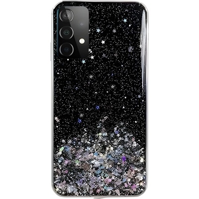Wozinsky Силиконов калъф Wozinsky Star Glitter за Samsung Galaxy A72 5G - Черен KP8817 (8817)
