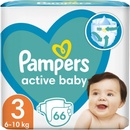 Plienky Pampers Active Baby 3 66 ks