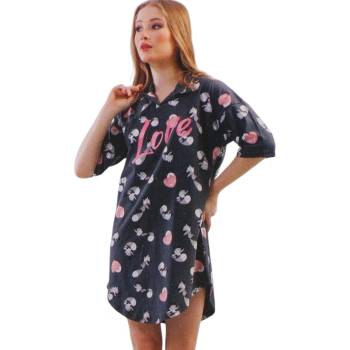 Графитена нощница с лисичета и надпис