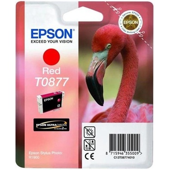 Epson Оригинален патрон Epson T0877, Stylus Photo R1900, 11.4 ml, Red (3015101144)