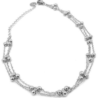 Steel Jewelry Náramek na nohu (kotník) kuličky z chirurgické oceli NK230923