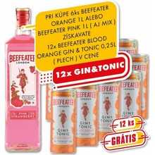 Beefeater Pink Strawberry 37,5% 1 l (čistá fľaša)