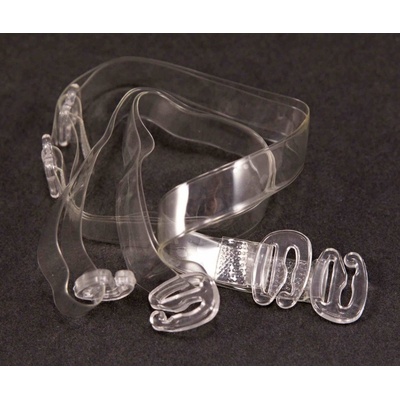 Sada podprsenkových ramínek - průhledná - šířka 0,8 cm – Zboží Mobilmania