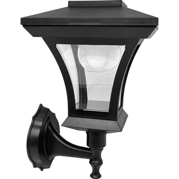 Polux LED соларна стенна лампа TIRANA LED/1, 2V 1800 mAh IP44 черна (SA2366)