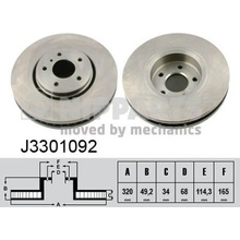 Brzdový kotouč NIPPARTS J3301092