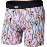 Saxx Мъжко синтетично термобельо Saxx Vibe Xtra Boxer Brief Fly Synthetic base layer - Lucho Libre / Orchid - размер XXL (014-2279-2414)