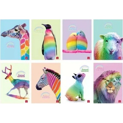 Pigna Animal Rainbow linkovaný sešit A4