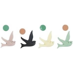 TITANUM Stickers Zywica 3D birds 5pcs + circle mix 60pcs
