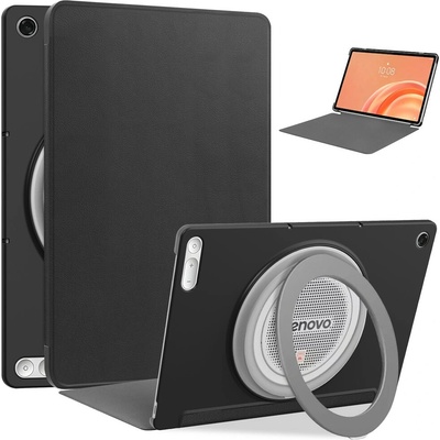 Vsetkonamobil 150713 LEATHER Zaklápací kryt pre Lenovo Tab Plus Gen 2 čierny
