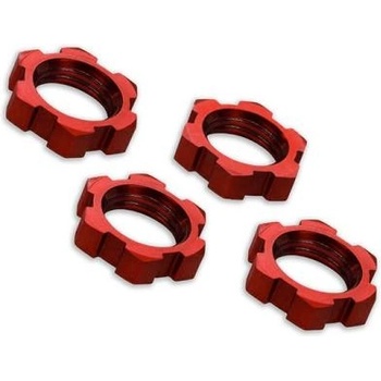Traxxas гайка на колелото 17mm алуминиева червена (4)